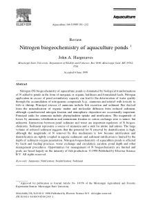 biogeochemistryofaquacultureponds水产养殖塘