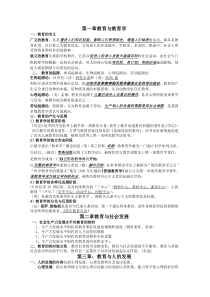 教育学复习要点(李帅军主编)