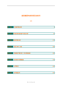 【房地产】诚投集团冉家坝项目应标书