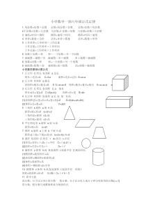 小学数学公式定律(整理版)