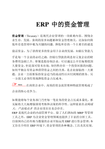 ERP中资金管理