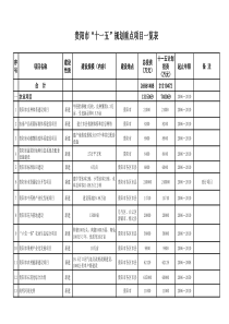 规划重点项目