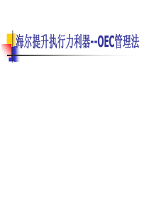 海尔提升执行力利器--OEC管理法