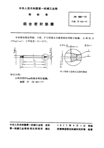 JB 982-1977组合密封垫圈