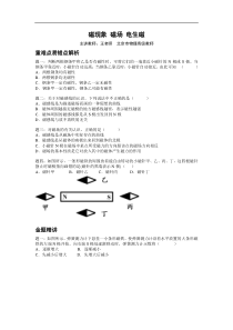 2015年中考物理专题复习重难易错点精析：专题磁现象磁场电生磁(含答案)