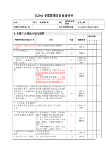 地产-2010年设计部目标责任书