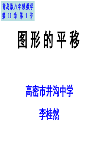 《图形的平移》课件-井沟镇井沟初级中学-李桂然