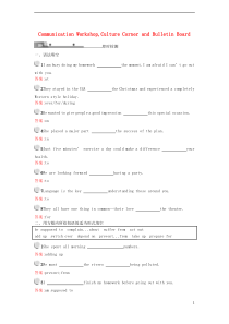 2018-2019高中英语 Unit 1 Lifestyles 5 Communication 