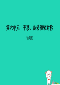 2018-2019学年三年级数学上册 第六单元 平移、旋转和轴对称 课时2 轴对称精练课件 苏教版