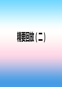 2018-2019学年九年级化学下册 第七章 溶液 精要回放（二）同步练习课件 （新版）粤教版