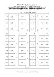 德天隆家居建材装饰广场招商宣传策划案