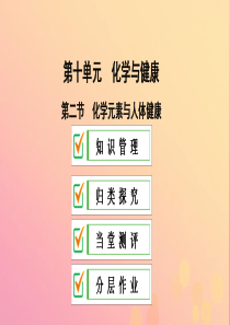 2018-2019学年九年级化学下册 第十单元 化学与健康 第二节 化学元素与人体健康课件 （新版）