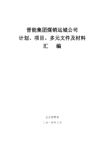 计划、项目、多元文件及材料汇编(电子版)