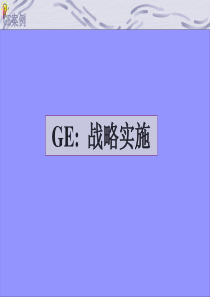 GE战略变革历程案例[52P][353MB]