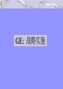 GE战略实施