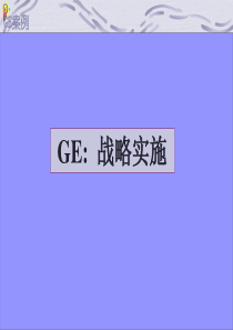 GE战略实施