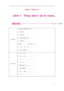 2018-2019学年九年级英语下册 Module 2 Education Unit 1 They 