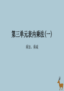 2018-2019学年二年级数学上册 第三单元 表内乘法（一）课时4 乘加、乘减作业课件 苏教版