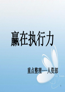 赢在执行力整理的重点-视