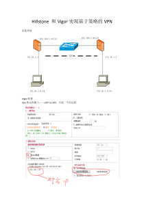 hillstone vigor基于策略的VPN