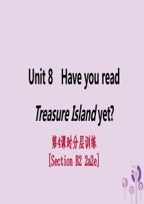 2018-2019学年八年级英语下册 Unit 8 Have you read Treasure I