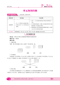 2018-2019学年四年级数学上册 第三单元 观察物体知识梳理素材（pdf） 苏教版