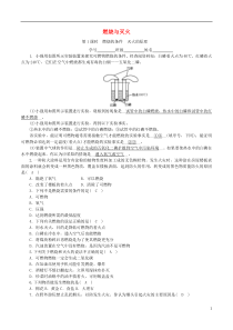 2018-2019学年度九年级化学上册 第六单元 燃料与燃烧 第1节 燃烧与灭火 第1课时 燃烧的条