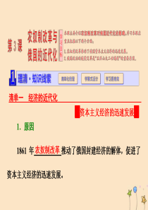 2018-2019学年高中历史 第七单元 1861年俄国农奴制改革 第3课 农奴制改革与俄国的近代化