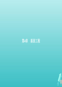 2018-2019学年高中生物 第4章 基因工程 4.1 基因工程的基本原理和技术课件 北师大版选修