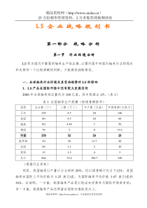 LS企业战略规划书(1)