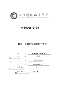 计算机网络病毒的有关论文