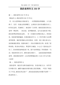 我的老师作文350字