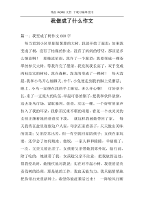 我做成了什么作文