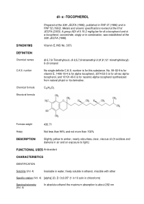 additive-467-m1 dl- α -Tocopherol(Vitamin E; INS N