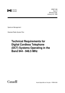 SRSP-508-1993 Technical Requirements for Digital C