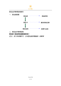 营业运作管理标准指引 段