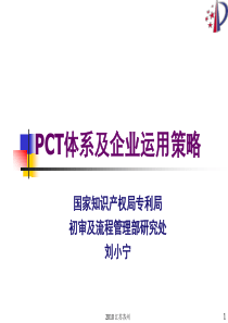 PCT体系及企业运用策略