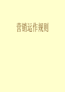 营销运作规则（PPT 29页）