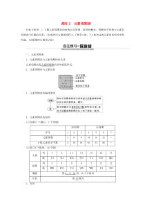 2019-2020年高中化学 第1章 第2节 课时2 元素周期表教案 鲁科版必修2