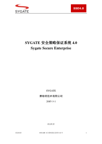 SYGATE安全策略保证系统40