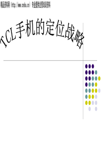 TCL手机的定位战略(ppt23)