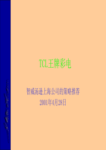 TCL王牌彩电品牌推广策略(PPT109)