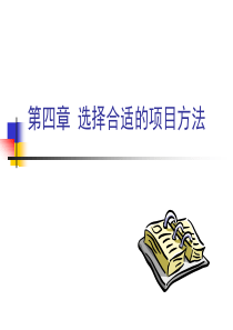 选择合适的项目方法（PPT33页)