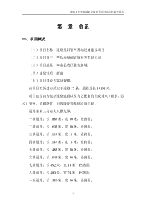 道路及其管网基础设施建设项目可研