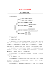 2019-2020学年高中历史 第5单元 杰出的科学家单元小结与测评学案 岳麓版选修4