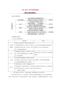 2019-2020学年高中历史 第5单元 无产阶级革命家单元小结与测评教案（含解析）新人教版选修4