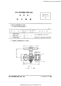 CB 312-75压力表阀