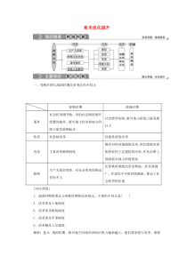 2019-2020学年高中历史 第二章 秦国商鞅变法章末优化提升学案 北师大版选修1