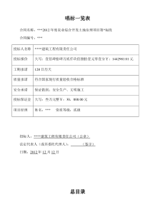 农业综合开发完整标书