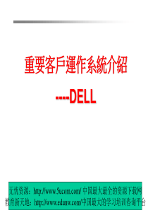 重要客户运作系统介绍DELL